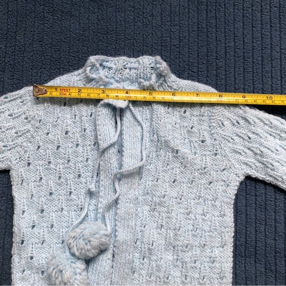 Hand knit baby sweater and bonnet - Picture 13 of 16